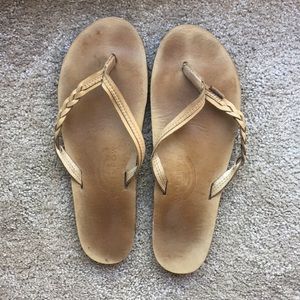 Rainbow flip flops. Used but in good condition.